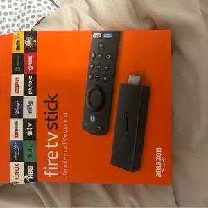 Amazon Fire TV Stick with Remote - Black and Orange